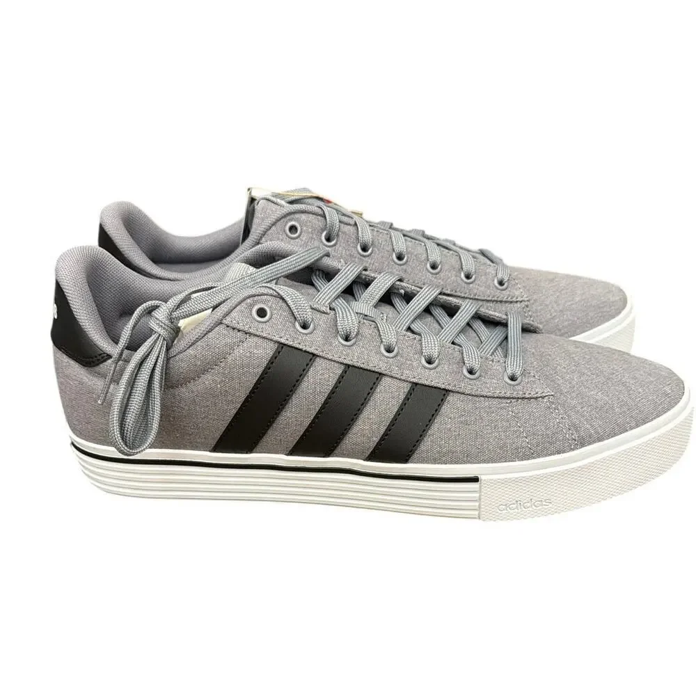 Adidas Daily 4.0 Mens Skateboarding Shoes Grey Black Sneakers IF4493 Size 14